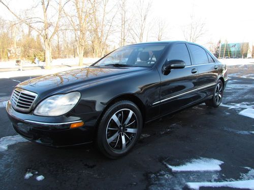 Mercedes benz s 500 black costume rims leather 69000 miles