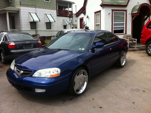 2002 type s 3,2 auto, blue,2 dr custom rims,tinted windows runs n looks great!