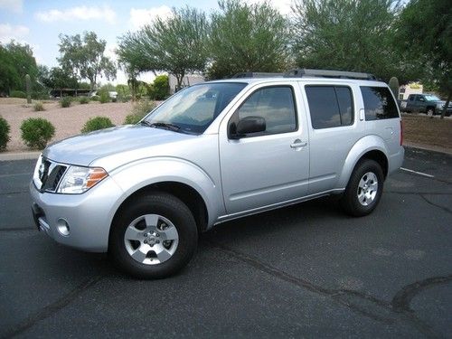 2011 nissan pathfinder s one owner factory warranty third seat below wholesale