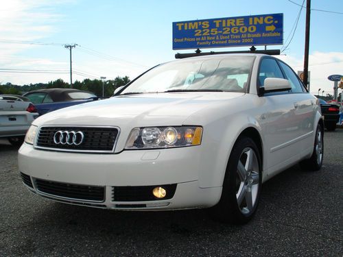 2004 audi a4 1.8t sport sedan 74k low miles (white &amp; tan)