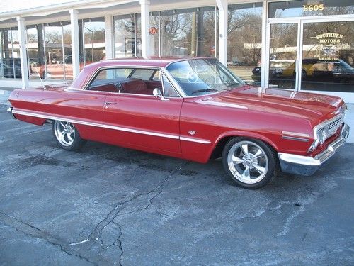 1963 chevrolet impala ss roman red 350 buckets with console recent restoration