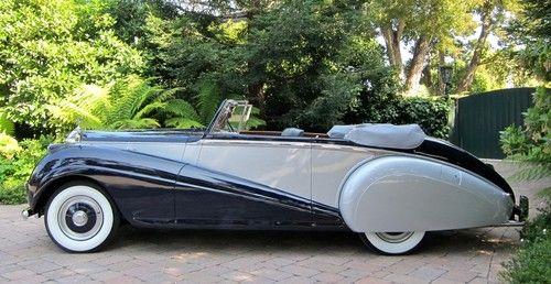 1952 rolls-royce silver dawn park ward drophead coupe lhd