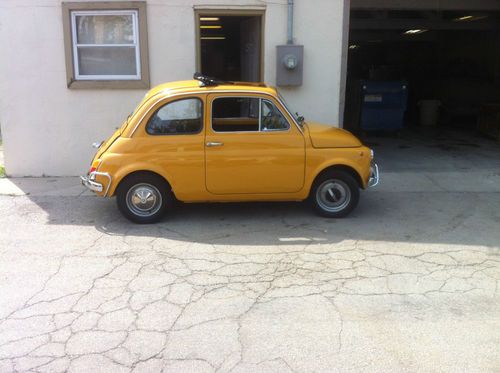 1974 fiat 500 l 500l rare color! fresh from italy, super low mileage!