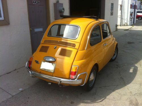 1974 Fiat 500 L 500L RARE COLOR! FRESH FROM ITALY, SUPER LOW MILEAGE!, image 2