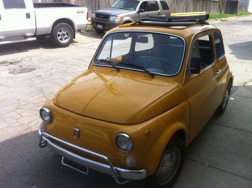 1974 Fiat 500 L 500L RARE COLOR! FRESH FROM ITALY, SUPER LOW MILEAGE!, image 3