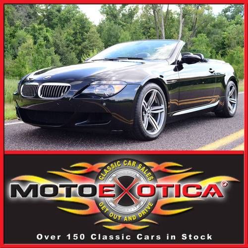 2007 bmw m6 convertible, black on black, v10, 7-speed smg, clean carfax