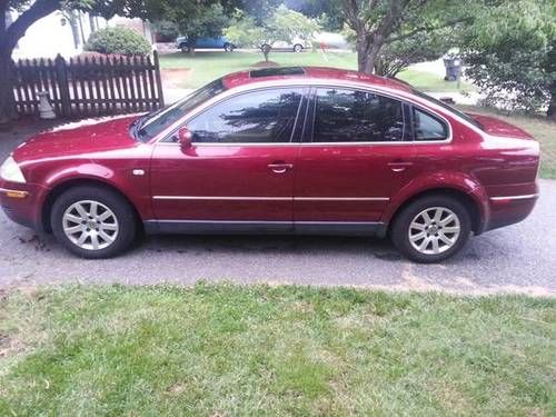 2003 vw passat 1.8l turbo auto/tiptronic trans gas saver 30 mpg highway