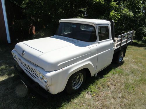 1958 ford pu 350 eng.auto.wood box.runs well $2500 call 651-275-9505