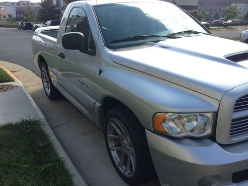 2004 dodge ram 1500 srt-10 silver standard cab pickup 2-door 8.3l