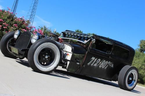1929 ford model a tudor rat rod, 350ci, auto, power disk, show winner, hot rod