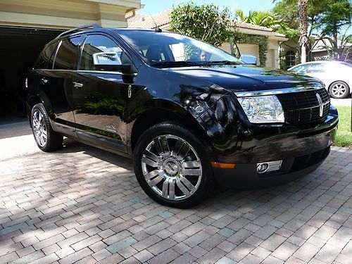 2008 lincoln mkx black on black limited edition 19k one owner 20" chrome wheels
