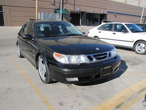 01 saab 9-5 aero auto exel cond,black/gray 105k mi 235 hp heated /cooled seats!