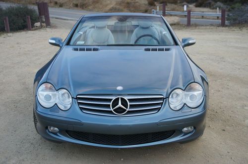 2004 Mercedes-Benz SL600 Base Convertible 2-Door 5.5L V12 Aegean Blue S Class, image 3