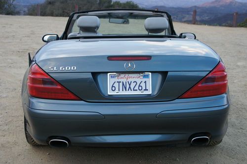 2004 Mercedes-Benz SL600 Base Convertible 2-Door 5.5L V12 Aegean Blue S Class, image 4