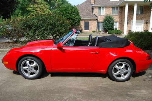 1995 porsche 911 carrera convertible 2-door 3.6l - 20,584 original miles