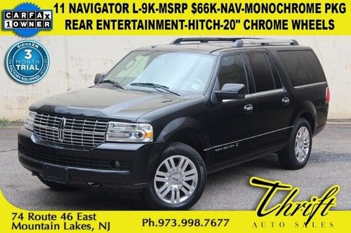 11 navigator l-9k-msrp $66k-nav-monochrome pkg-rear ent-hitch-20 chrome wheels