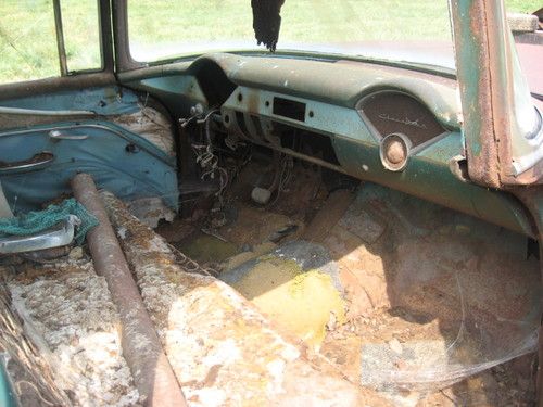 1955 chevy 4 door parts car