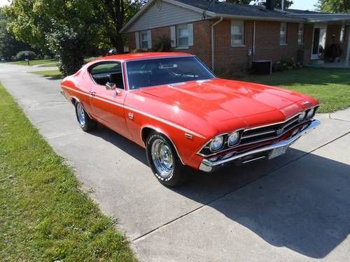 1969 chevrolet chevelle ss 395 /350 hp 4 speed frame off restored