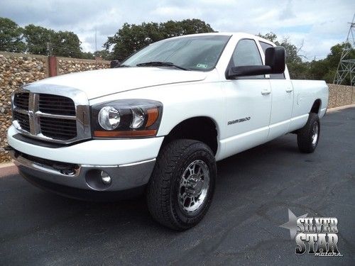 06 ram 3500 srw 4wd mt cummins quadcab longbed highoutput tx xnice!