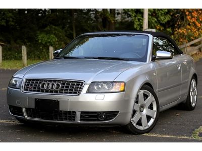 2004 audi s4 v8 6speed manual quattro awd convertible cabriolet serviced 64k mi