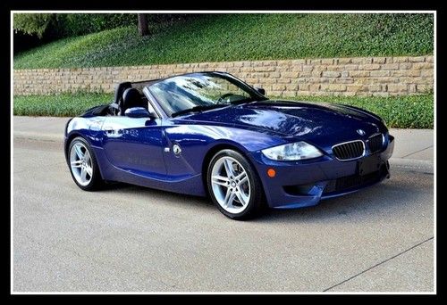 2006 bmw z4 m roadster, interlagos blue / black, 6spd. heated-seats, 330 hp!