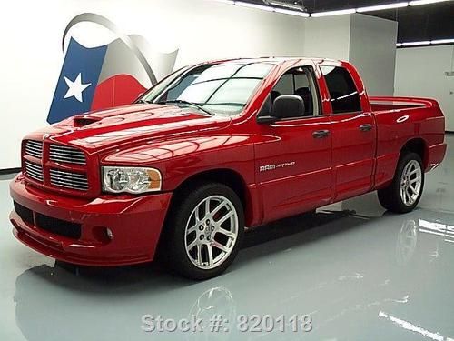 2005 dodge ram quad srt10 sunroof leather/suede nav 31k texas direct auto