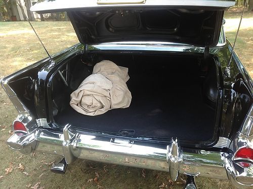 1957 chevy. Belair 2 dr hard top black, image 8