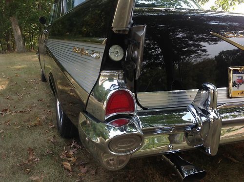 1957 chevy. Belair 2 dr hard top black, image 19