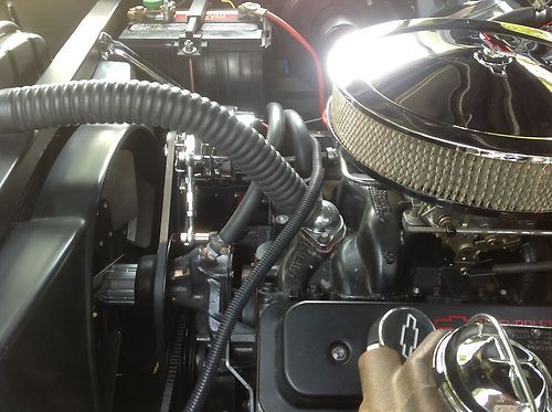 1957 chevy. Belair 2 dr hard top black, image 24