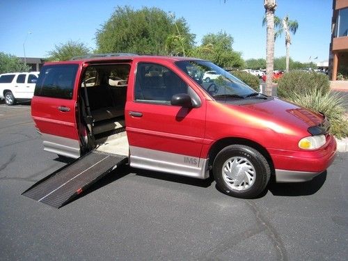 1996 ford windstar lx wheelchair handicap van low miles new tires best offer