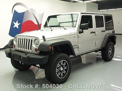 2011 jeep wrangler unltd sport hard top 4x4 lift 30k mi texas direct auto