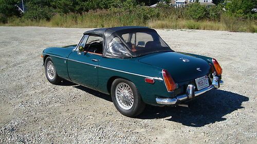 1972 MGB British Racing Green,chrome bumper,overdrive,tan interior,convertible, US $7,500.00, image 3