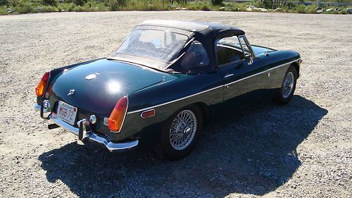 1972 MGB British Racing Green,chrome bumper,overdrive,tan interior,convertible, US $7,500.00, image 4