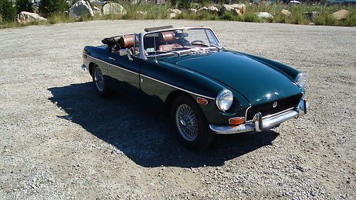 1972 MGB British Racing Green,chrome bumper,overdrive,tan interior,convertible, US $7,500.00, image 8