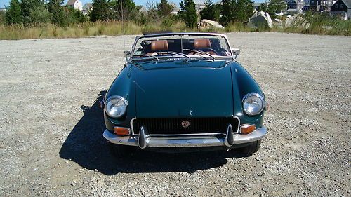 1972 MGB British Racing Green,chrome bumper,overdrive,tan interior,convertible, US $7,500.00, image 9