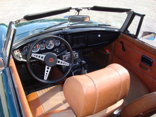1972 MGB British Racing Green,chrome bumper,overdrive,tan interior,convertible, US $7,500.00, image 10