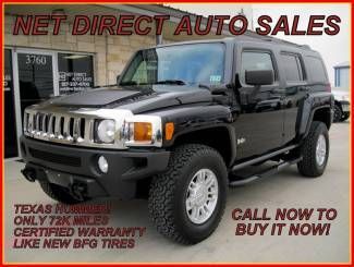 07 h3 4wd certified warranty sunroof new tires 72k miles net direct auto texas