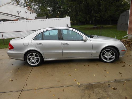 2003 mercedes e 500 sport 60k miles silver / black amg wheels