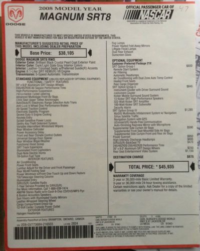 2008 DODGE MAGNUM SRT8 6.1L Hemi 32,500 miles RARE, US $31,900.00, image 15