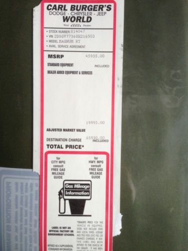 2008 DODGE MAGNUM SRT8 6.1L Hemi 32,500 miles RARE, US $31,900.00, image 16