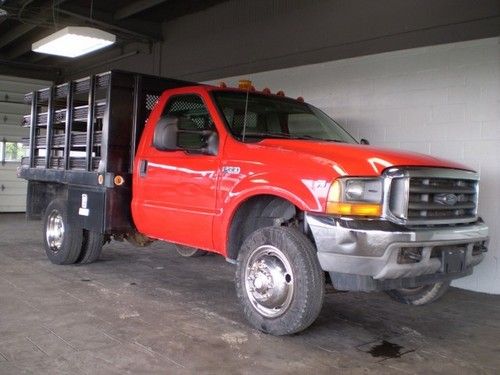 2002 ford f550 reg cab 6.8l v10 stake bed 73k