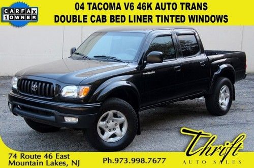 04 tacoma v6 46k auto trans double cab bed liner tinted windows