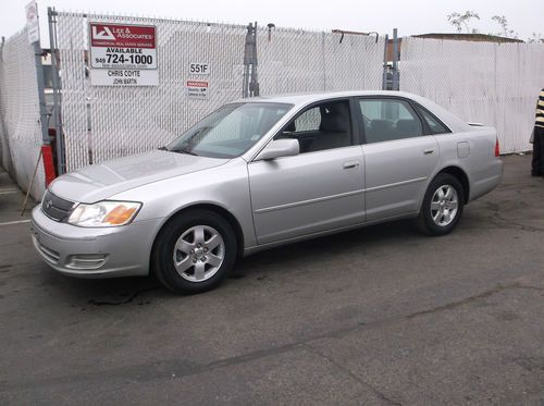 2002 toyota avalon, no reserve