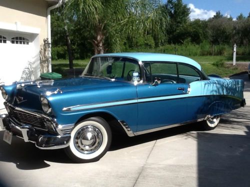 1956 chevy bel air 2 dr hardtop sport coupe 265 w/ powerglide and 4 bbl carb