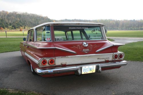 1960 Chevrolet Parkwood Wagon Rat Rod Hot Rod Patina Bagged Air Ride, image 5