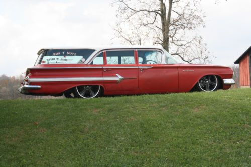 1960 Chevrolet Parkwood Wagon Rat Rod Hot Rod Patina Bagged Air Ride, image 23