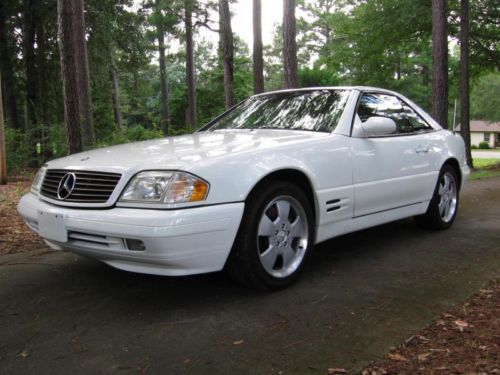 2000 mercedes-benz sl500 hardtop conv. super low miles 48k carfax certified wow