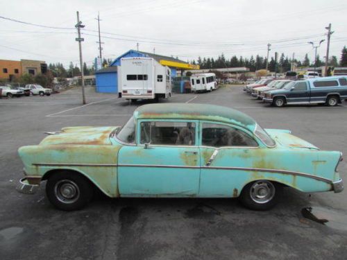 1956 Chevy 210 Post Original 1 Family Owned, Barn Find, Patina Rod, Gasser, image 3