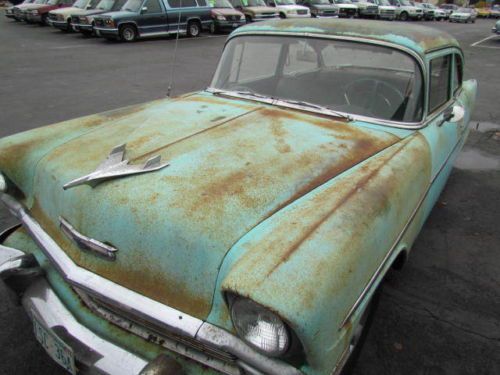 1956 Chevy 210 Post Original 1 Family Owned, Barn Find, Patina Rod, Gasser, image 12