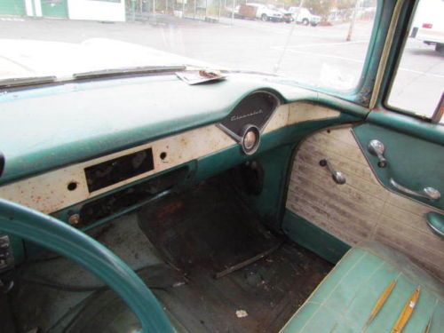 1956 Chevy 210 Post Original 1 Family Owned, Barn Find, Patina Rod, Gasser, image 18